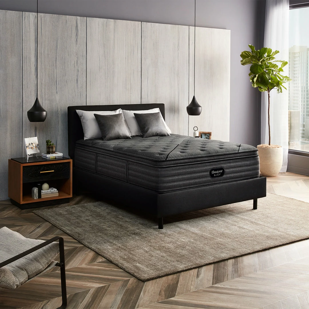 Hot Sale 🥰 Beautyrest Black L-Class Plush Pillow Top Mattress 👍 2 Beautyrest Black L-Class Plush Pillow Top Mattress